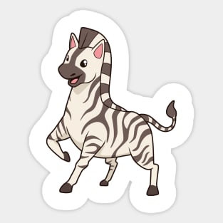 Kawaii Zebra Sticker